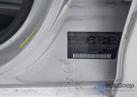 2019 Hyundai Elantra Se z USA, uszkodzony, nr VIN 5NPD74LF5KH459437